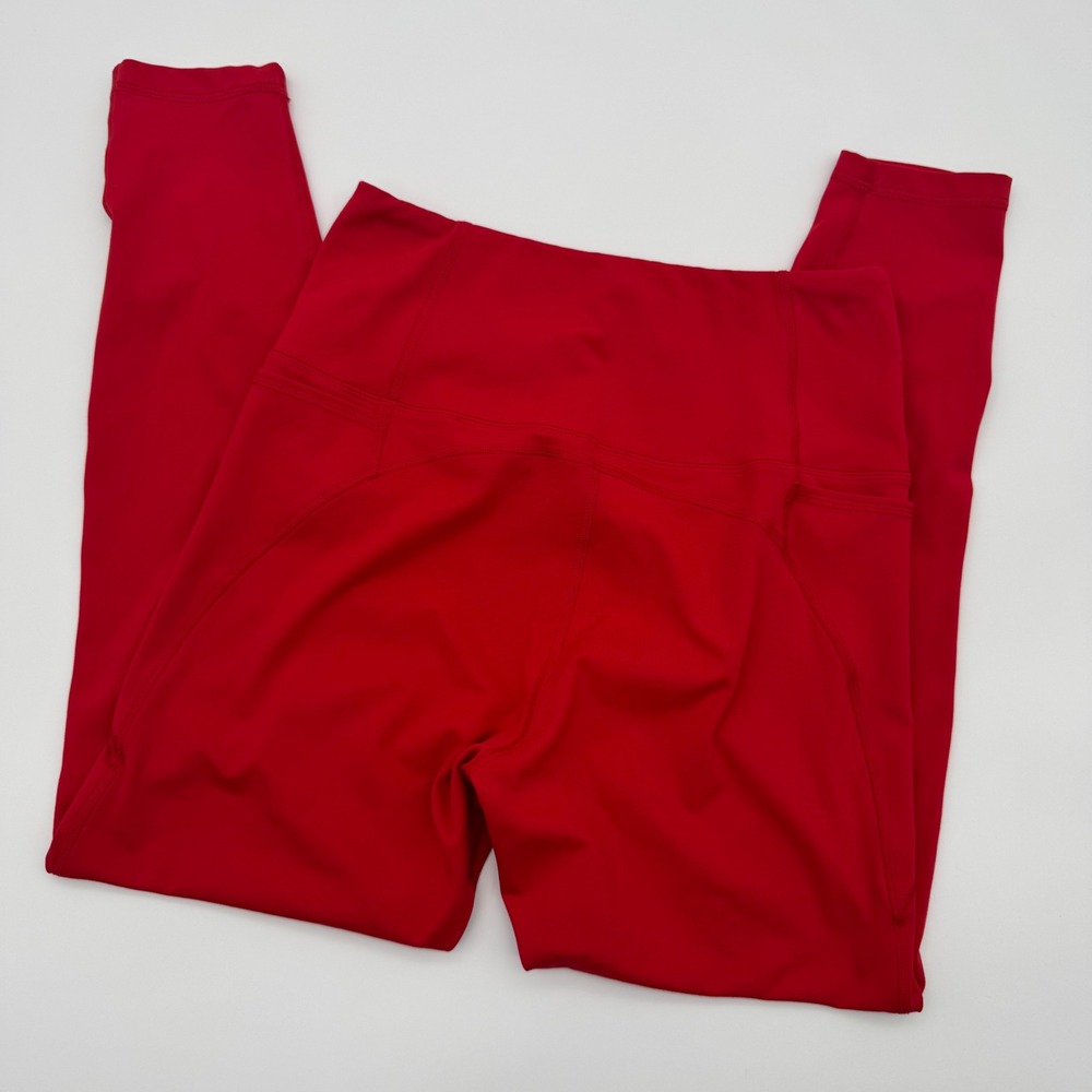 Diesel Studio Icon Red High Waisted Athletic Leggings Womens‎ Large